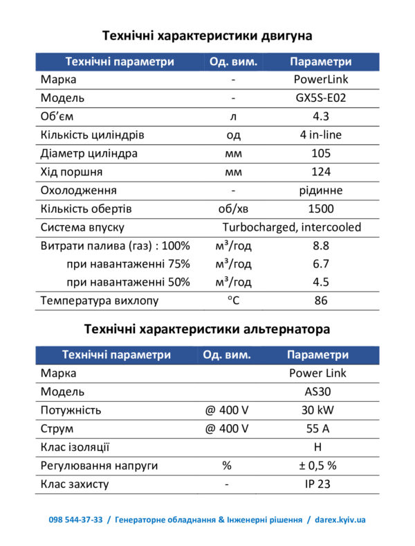 Когенераційна установка 30кВт SCG30S-NG - Зображення 3